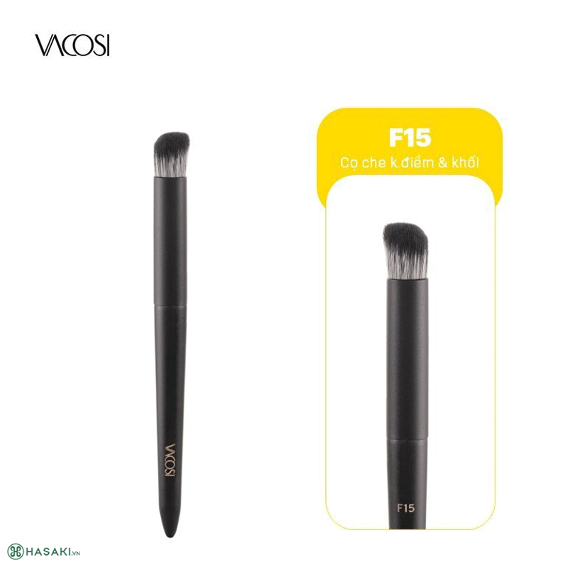 Cọ Che Khuyết Điểm & Tạo Khối Hình Xéo Bầu Vacosi Round Concealer Brush F15