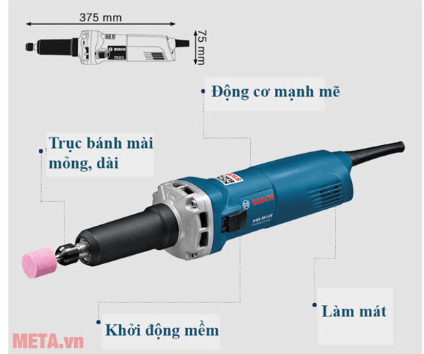 Máy mài thẳng Bosch GGS 28 LCE