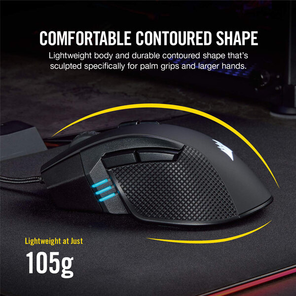 Chuột Corsair IRONCLAW RGB WIRELESS Gaming (CH-9317011-NA) (Bluetooth-Wireless)