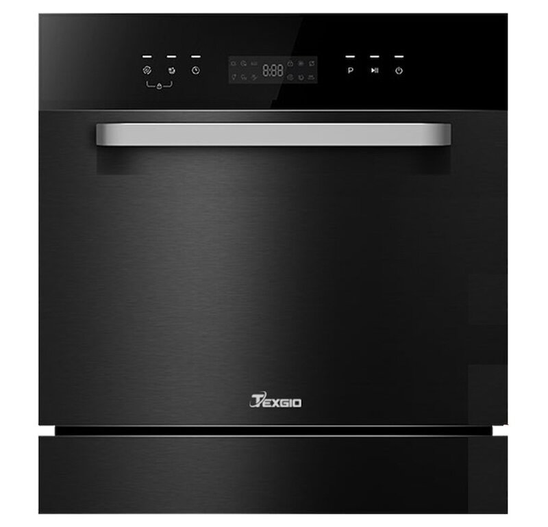 Máy rửa bát Texgio TGWF98SB gây ấn tượng với thiết kế để bàn nhỏ gọn
