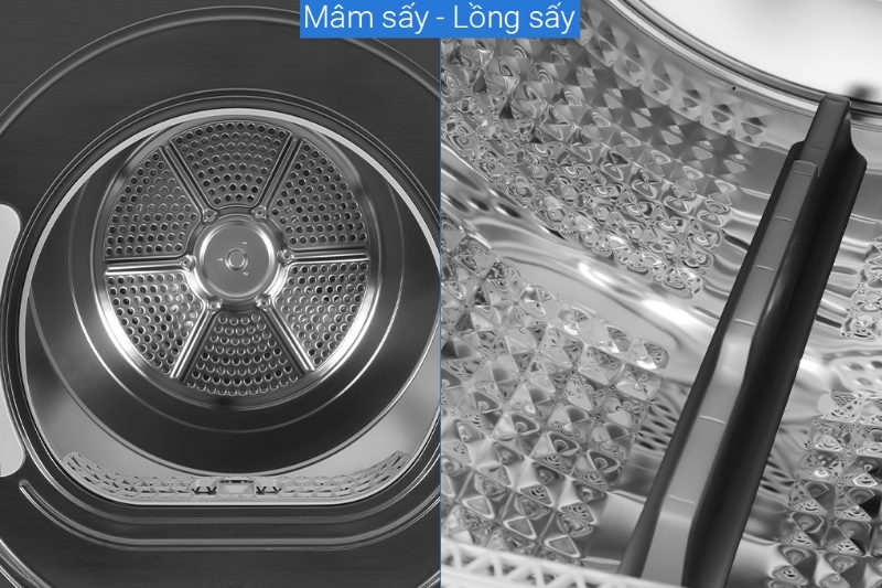 Máy sấy quần áo Samsung 17kg DV17B9750CV/SV 4 Máy sấy quần áo Samsung 17kg DV17B9750CV/SV công nghệ giặt