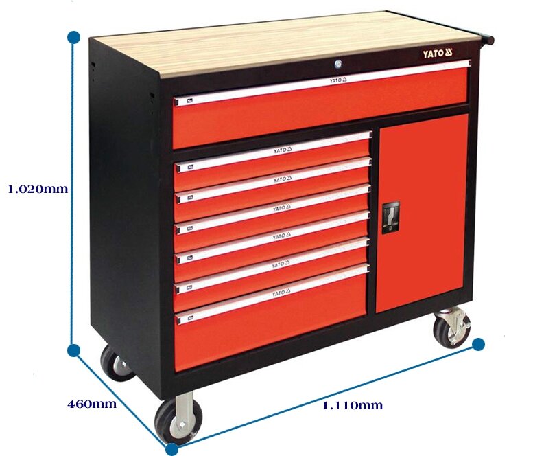 Tủ đồ nghề 8 ngăn YATO YT-09141