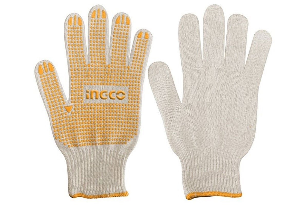 Găng Tay Dệt Kim và Có Đốm Chấm Nhựa PVC INGCO HGVK05