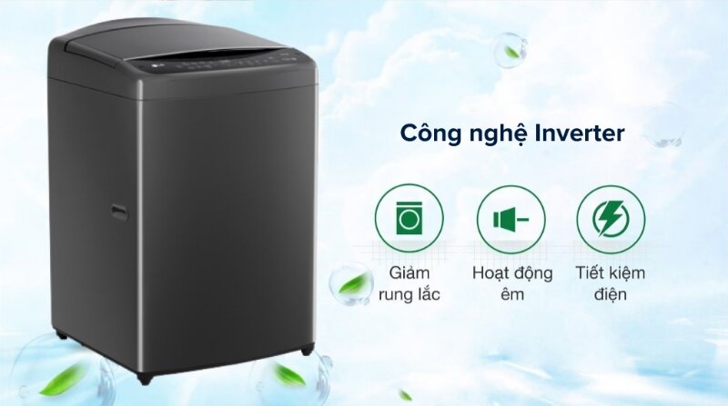 Máy giặt LG Inverter 19kg lồng đứng TV2519DV7B tiết kiệm điện