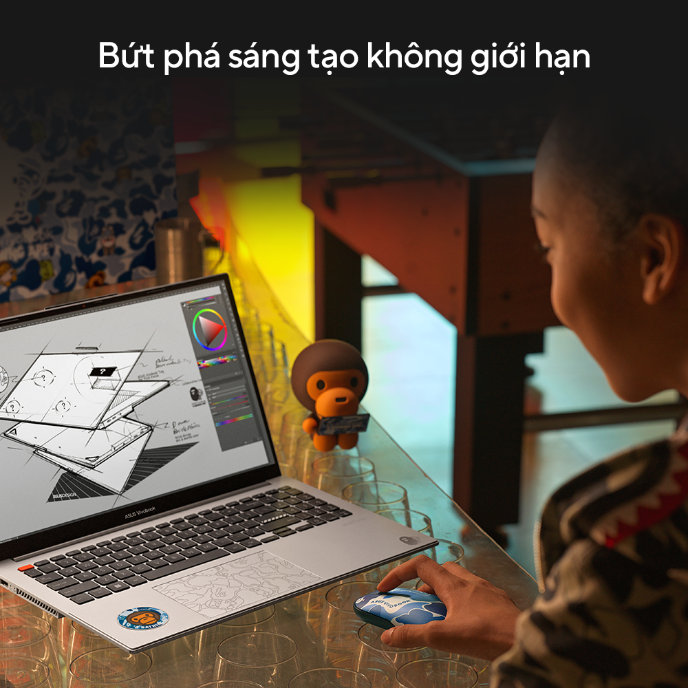 Laptop Asus VivoBook S15 Bape Edition S5504VA-MA291W