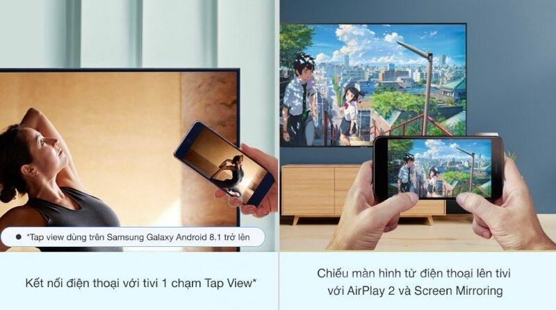 Smart tivi Samsung 65 inch 4K UA65AU7002 hệ điều hành