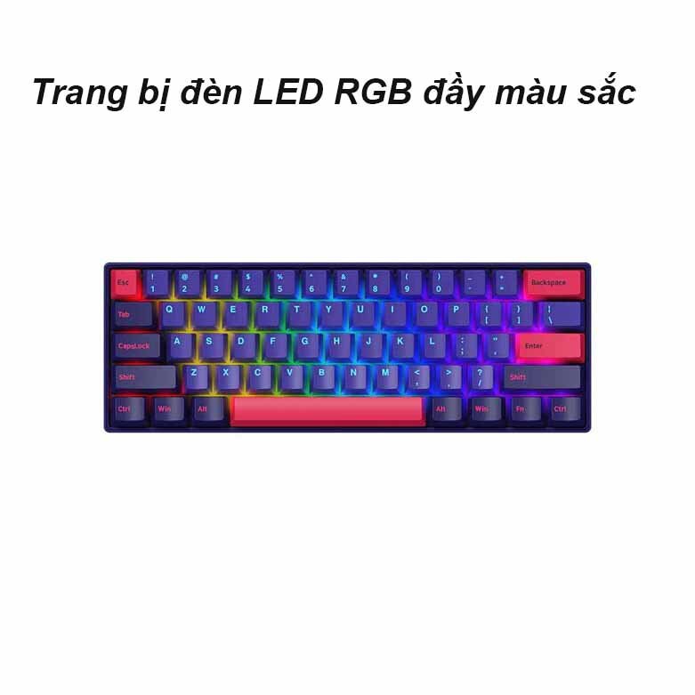 Akko 3061S Neon RGB (Gateron Pink Switch) | Bàn phím cơ Akko 3061S Neon RGB