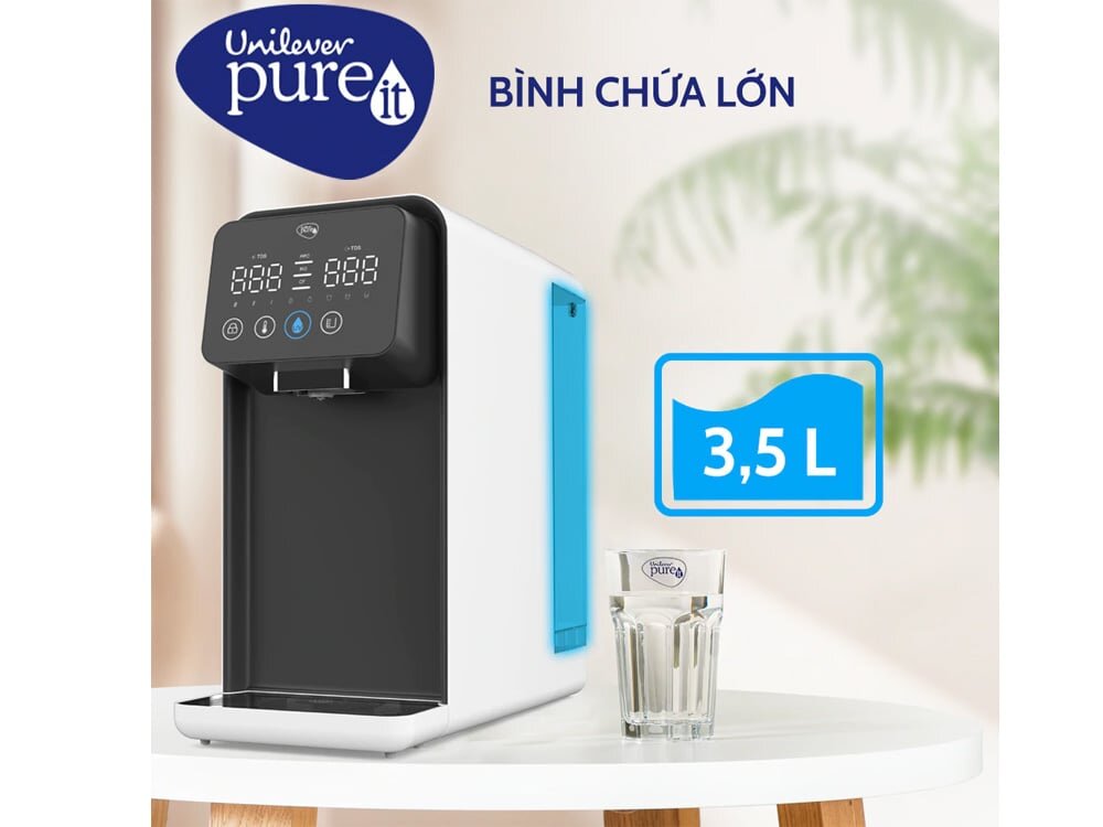 Bình chứa của máy lọc nước Lavita CR5240 là 3,5 lít