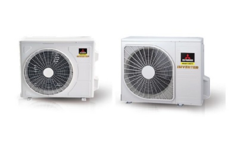 Điều hòa Mitsubishi 18000 BTU inverter 1 chiều SRK18YXS-W5 dàn nóng