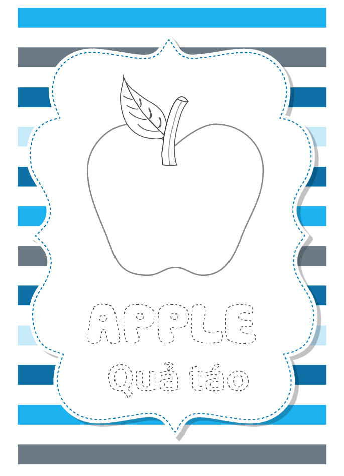 Thẻ học vui cùng bé - Nhận biết và tô màu rau, củ, quả  Thẻ học vui cùng bé - Nhận biết và tô màu rau, củ, quả