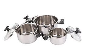 Bộ nồi Inox 3 đáy Sunhouse SH889 Bộ nồi Inox 3 đáy Sunhouse SH889