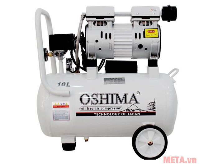Máy nén khí không dầu Oshima 40 lít