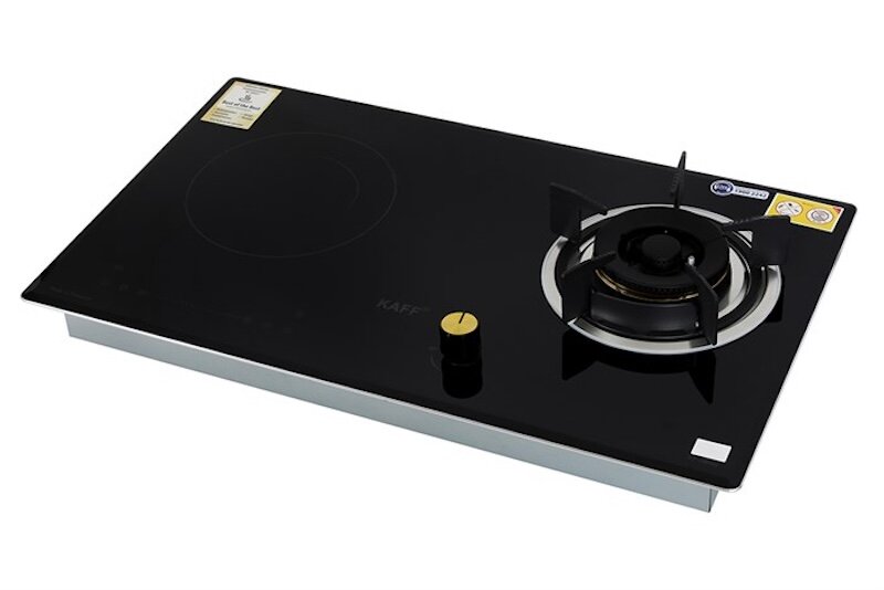 Bếp từ gas Kaff KF-088IG sở hữu thiết kế màu đen sang trọng,