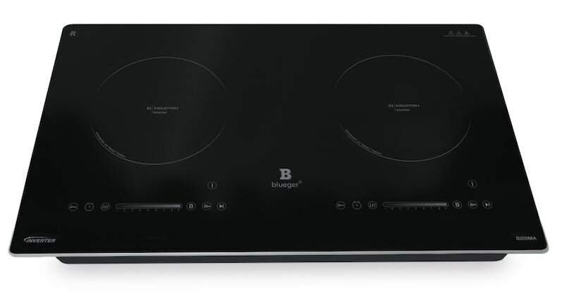 Bảng điều khiển cảm ứng trượt êm mượt của bếp từ đôi Blueger B200MA