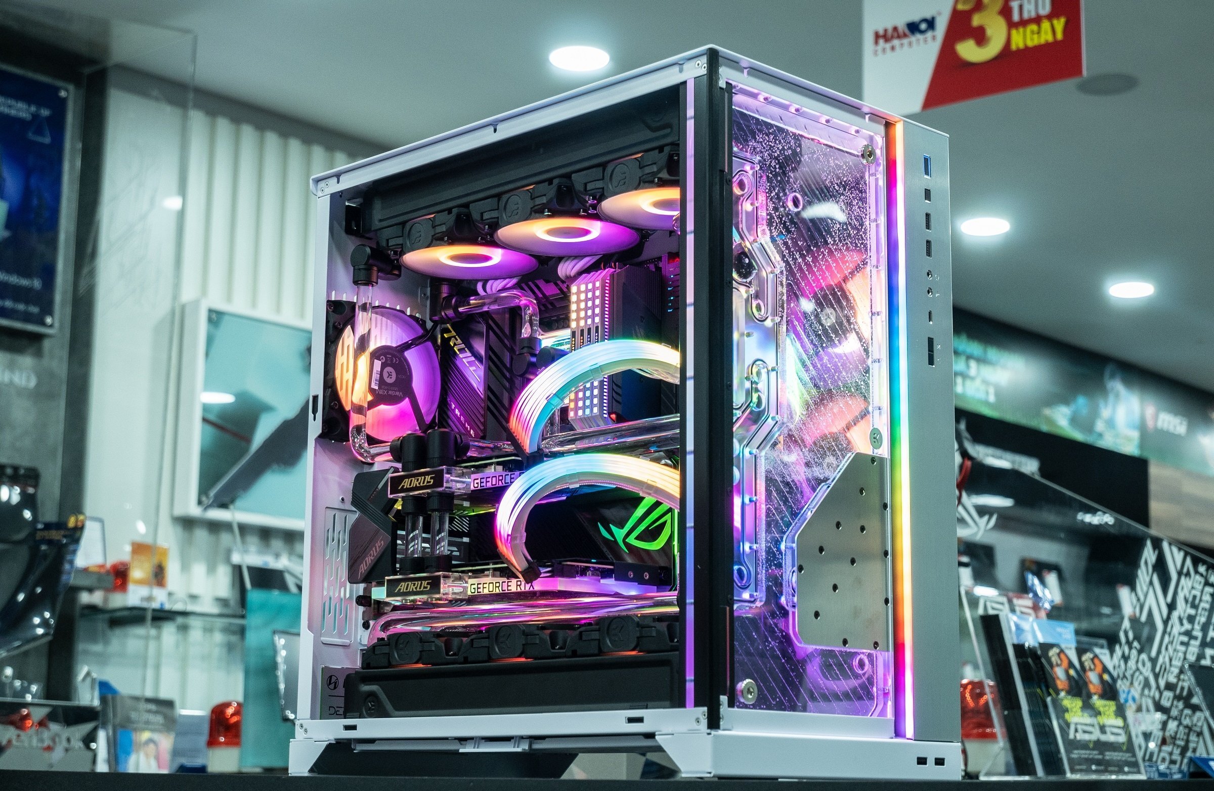 Card màn hình Gigabyte RTX 3090 AORUS XTREME WATERFORCE WB - 24GD