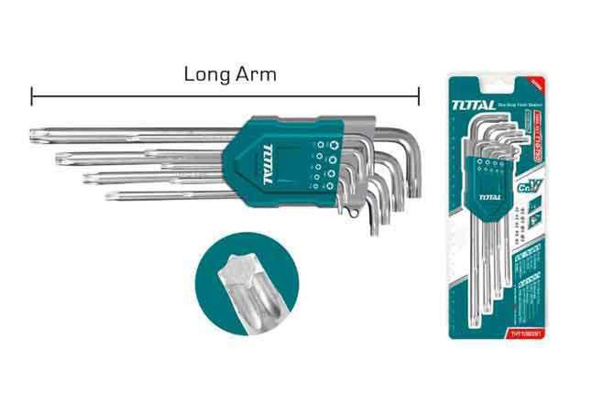 Bộ khóa lục giác T10 - T50 Total THT106391