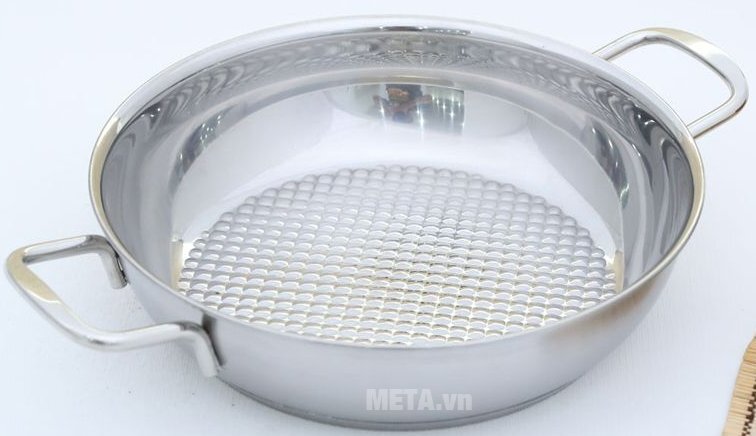 Bộ nồi 5 chiếc - 3 đáy nắp inox Fivestar FS08C