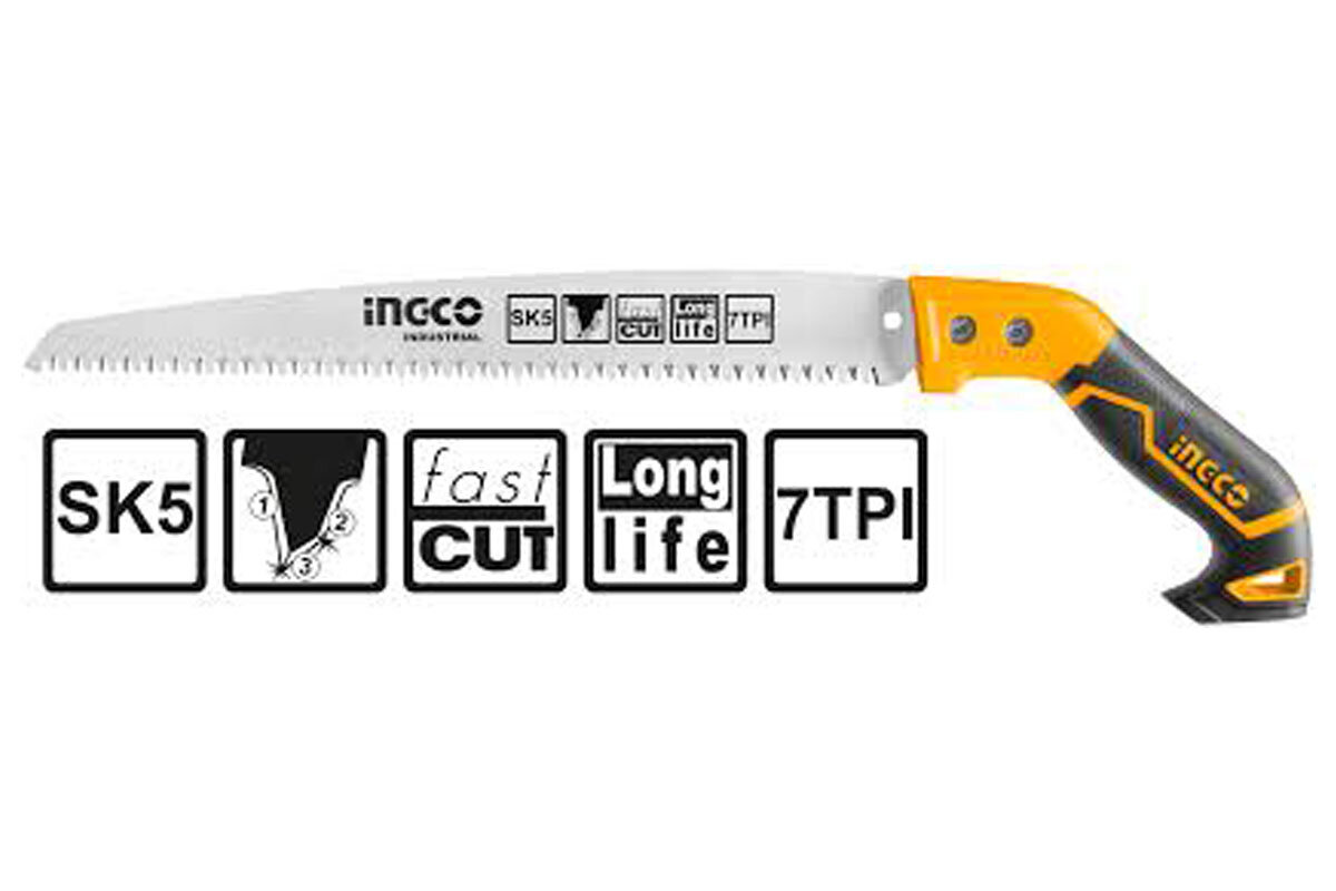 Cưa cành cầm tay lưỡi thẳng 300mm INGCO HPS3008