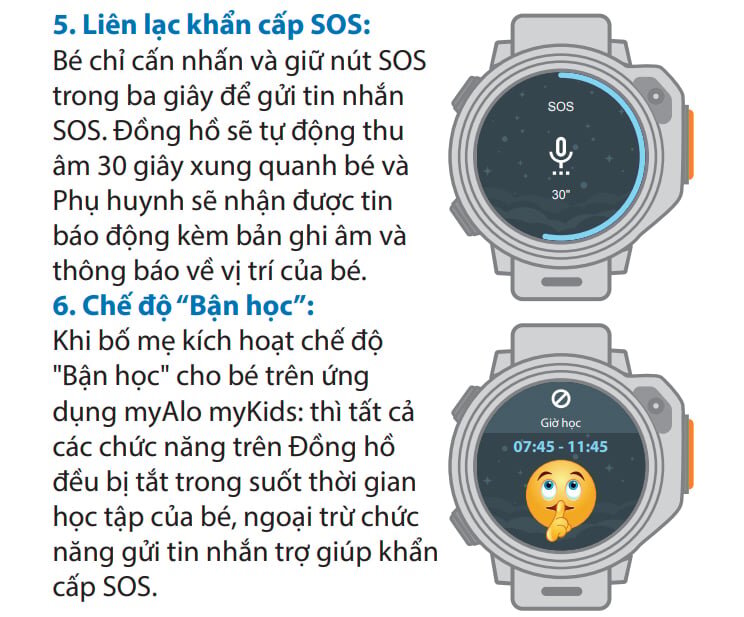 Đồng hồ có chế độ bận học