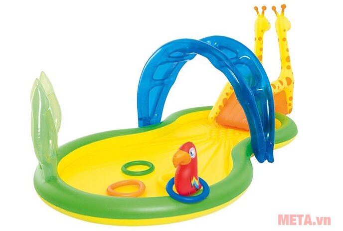 Bể bơi phao cầu trượt hình con hươu Bestway 53060
