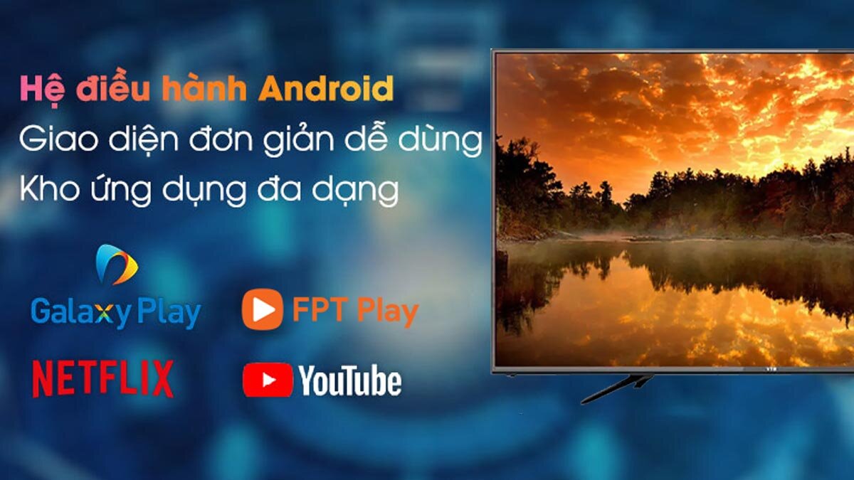 Giao diện Android trực quan và dễ dàng sử dụng