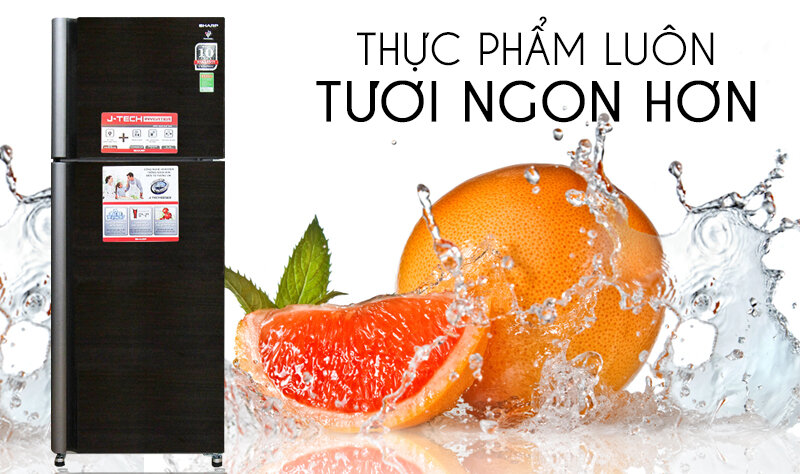 Tủ lạnh Sharp 397 lít SJ-XP400PG BK Tủ lạnh Sharp 397 lít SJ-XP400PG BK