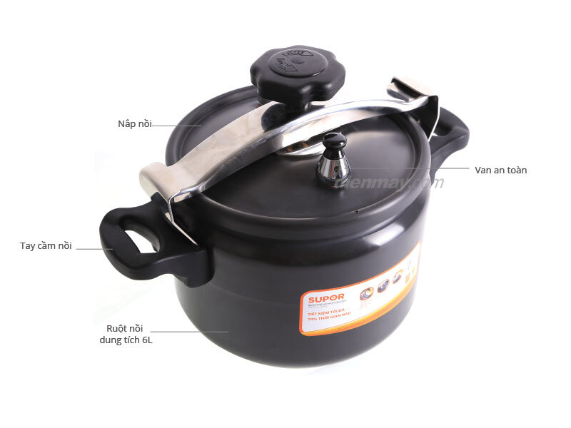 Nồi áp suất cơ Supor YGH22 6.0 lít