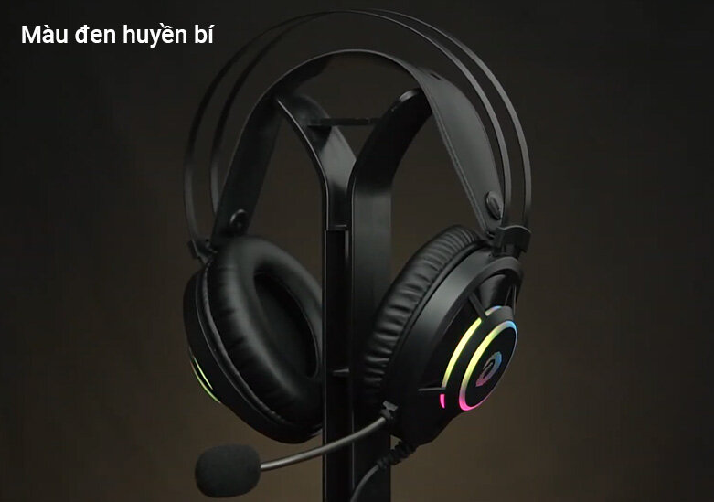 Tai nghe gaming DareU EH469 RGB (Đen) | Màu đen huyền bí