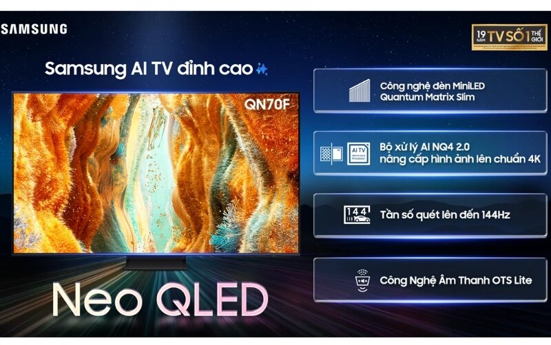 Smart Tivi Samsung Neo QLED 4K 55 inch QA55QN70F