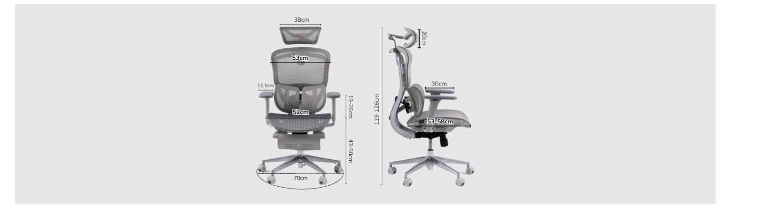 Ghế công thái học GAMI Crom Metal (Phiên bản lưng Carbon) 3