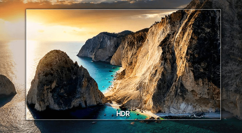 Smart Tivi Samsung 4K 43 inch UA43DU7700KXXV ứng dụng công nghệ dải tương phản động rộng HDR