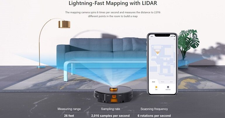 Robot hút bụi thông minh 3 trong 1 Imou RV-L11-A