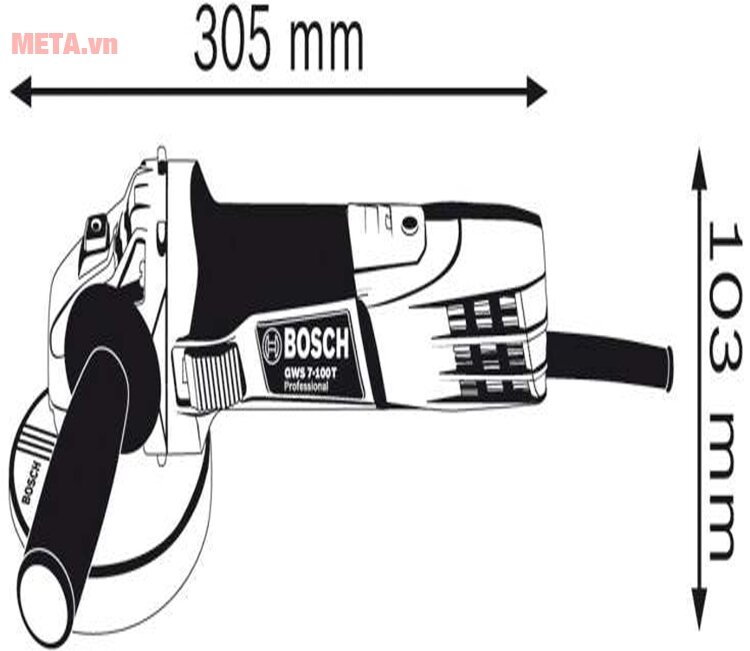 Máy mài góc Bosch GWS 7-100 T