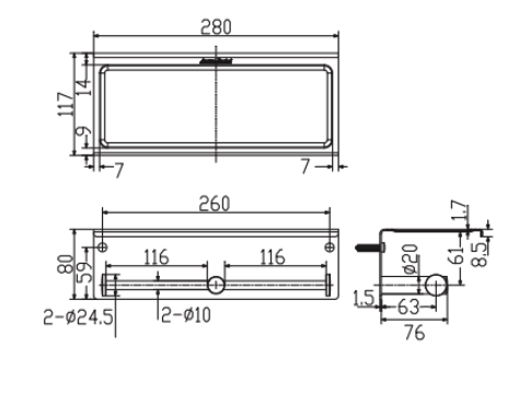 Bản vẽ kỹ thuật hộp giấy tròn đôi American Standard Concept WF-1499