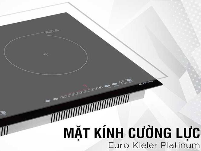 KL-Pro 789 có mặt kính chịu lực, chịu nhiệt Bếp từ đôi Kieler KL-Pro 789