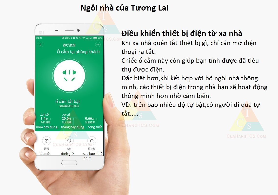 Ổ cắm thông minh Xiaomi ZigBee Ổ cắm thông minh Xiaomi ZigBee