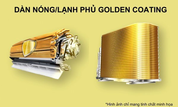 Điều hoà Comfee Inverter 25000 BTU 1 chiều CFS-25VAF gas R-32 7 Máy lạnh Comfee Inverter 2.5 HP CFS-25VAF Chống ăn mòn với lớp phủ GOLDEN COATING