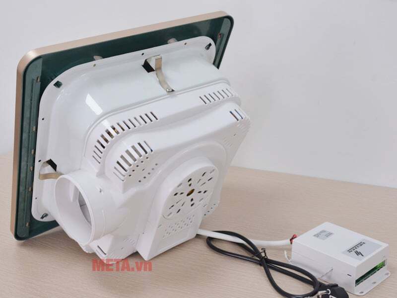 Phía sau là bộ phận thông gió Đèn sưởi nhà tắm Heizen HE9