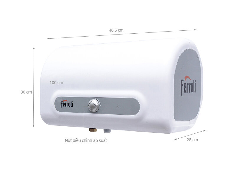 Bình nước nóng ngang Ferroli QQ EVO ME 15 lít