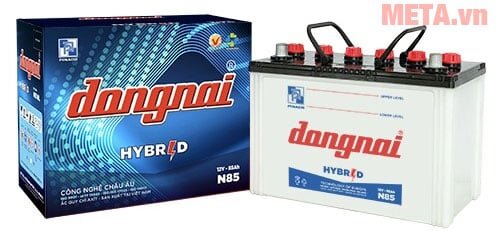 Ắc quy Đồng Nai N85 có vị trí cột thuận Ắc quy Đồng Nai N85