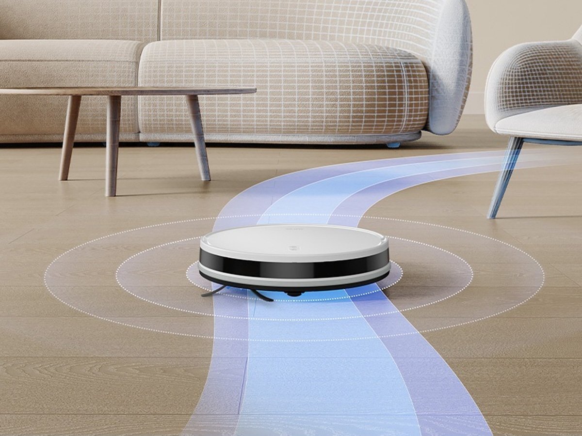 Robot hút bụi lau nhà Mova E10 có thiết kể mỏng, dễ di chuyển