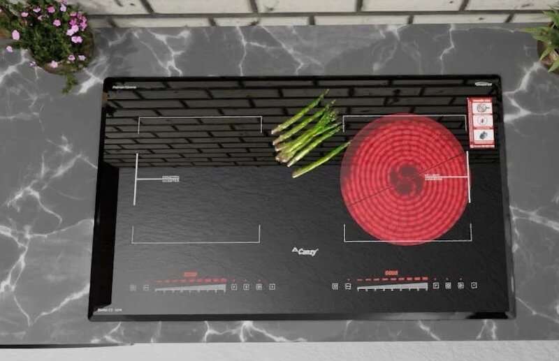 Bếp từ hồng ngoại Canzy CZ-52IG được thiết kế lắp âm độc đáo