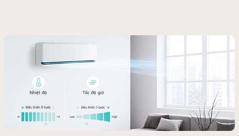 Điều hòa LG Inverter 12000 BTU 1 chiều IDC12M1 gas R-32 Điều hòa LG Inverter 12000 BTU 1 chiều IDC12M1 gas R-32