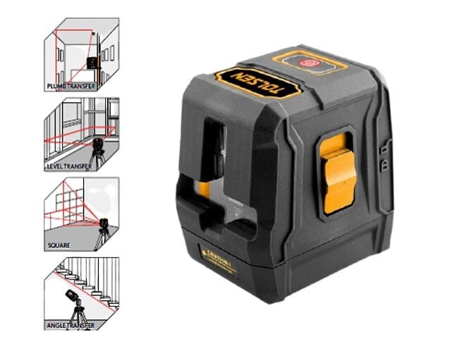 Tolsen 35141 dùng 2 tia laser màu đỏ cho phạm vi đo 20m Tolsen 35141