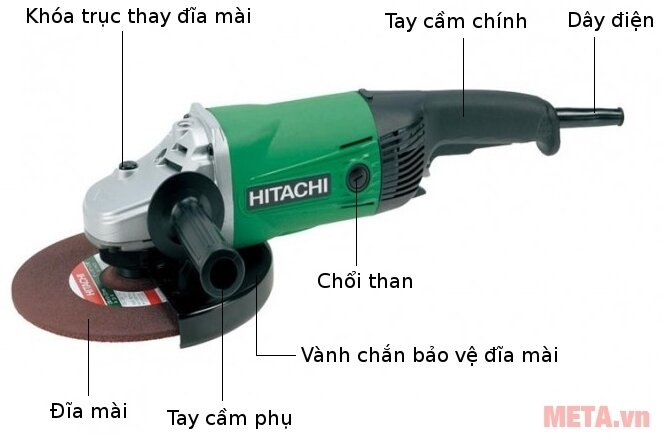 Máy mài góc 2000W Hitachi G23SS Máy mài góc 2000W Hitachi G23SS
