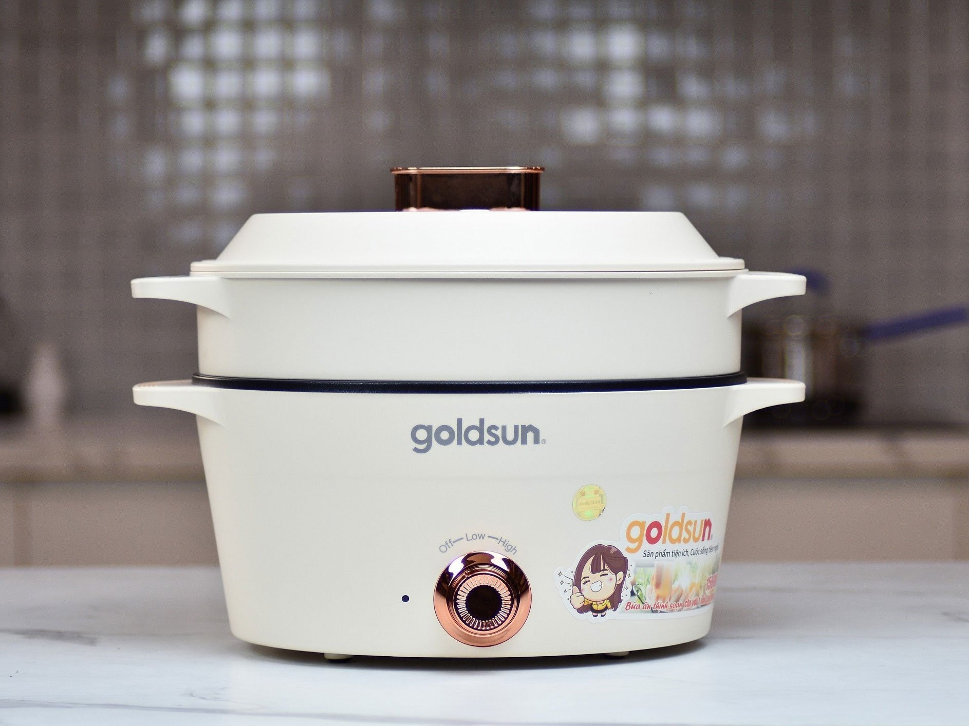 Nồi lẩu hấp đa năng 