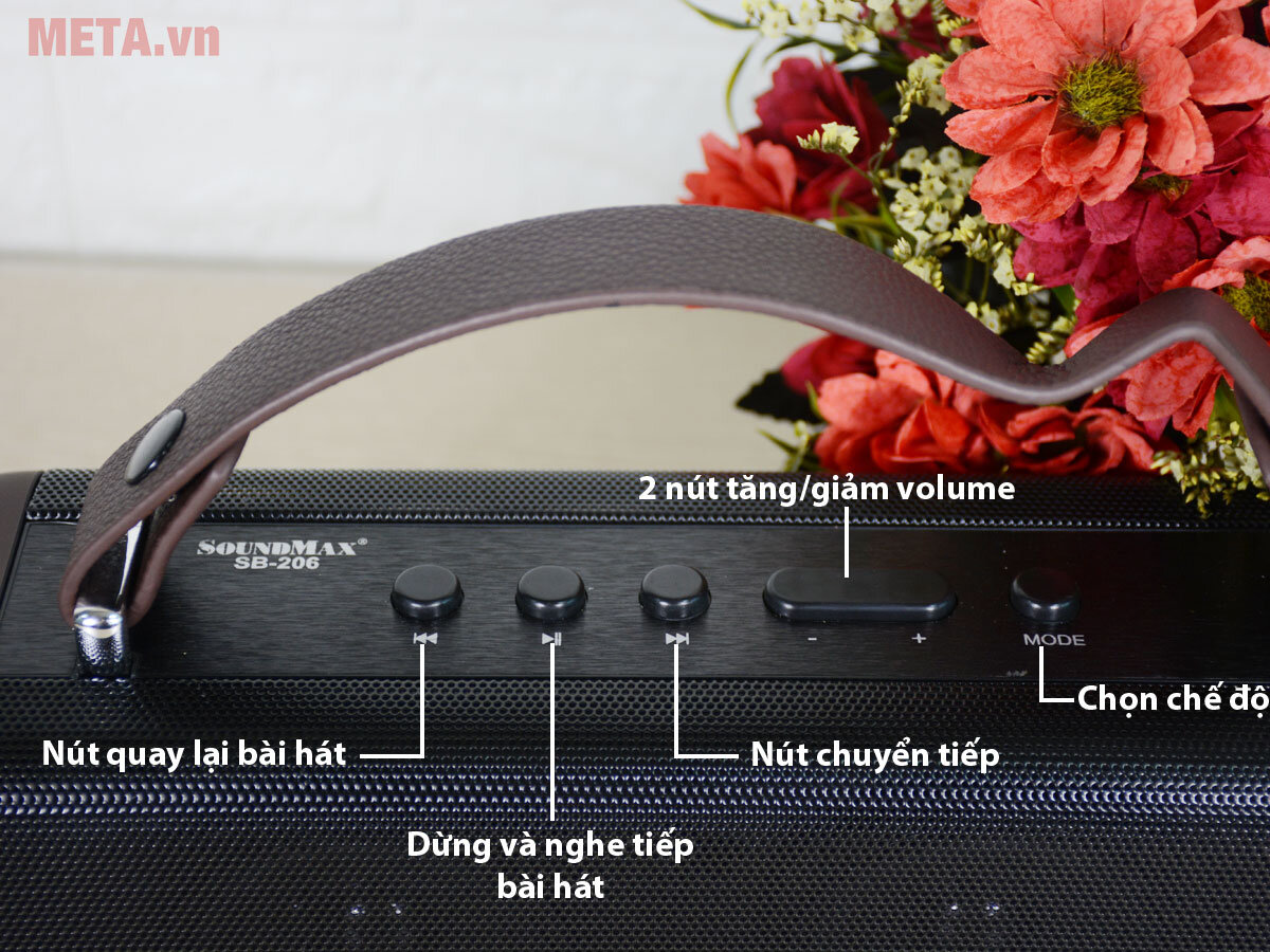 Loa di động Soundmax bluetooth SB206 (new 2019)