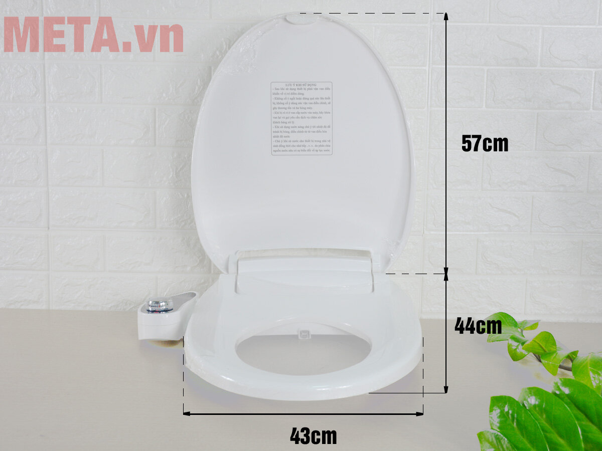 Thiết bị vệ sinh Hyundae Bidet 2 vòi phun HB-9000 có nắp