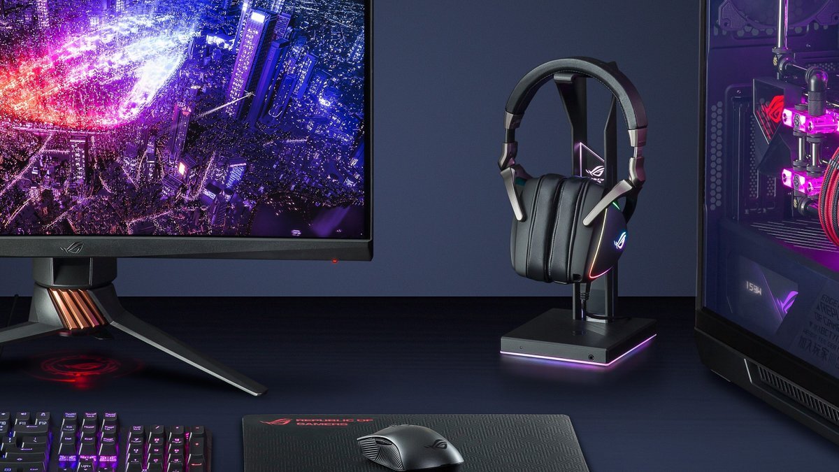 Giới thiệu Giá treo tai nghe Asus ROG Throne Qi