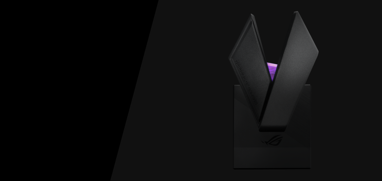 Giá treo tai nghe Asus ROG Throne được thiết kế phần giá treo khoa học